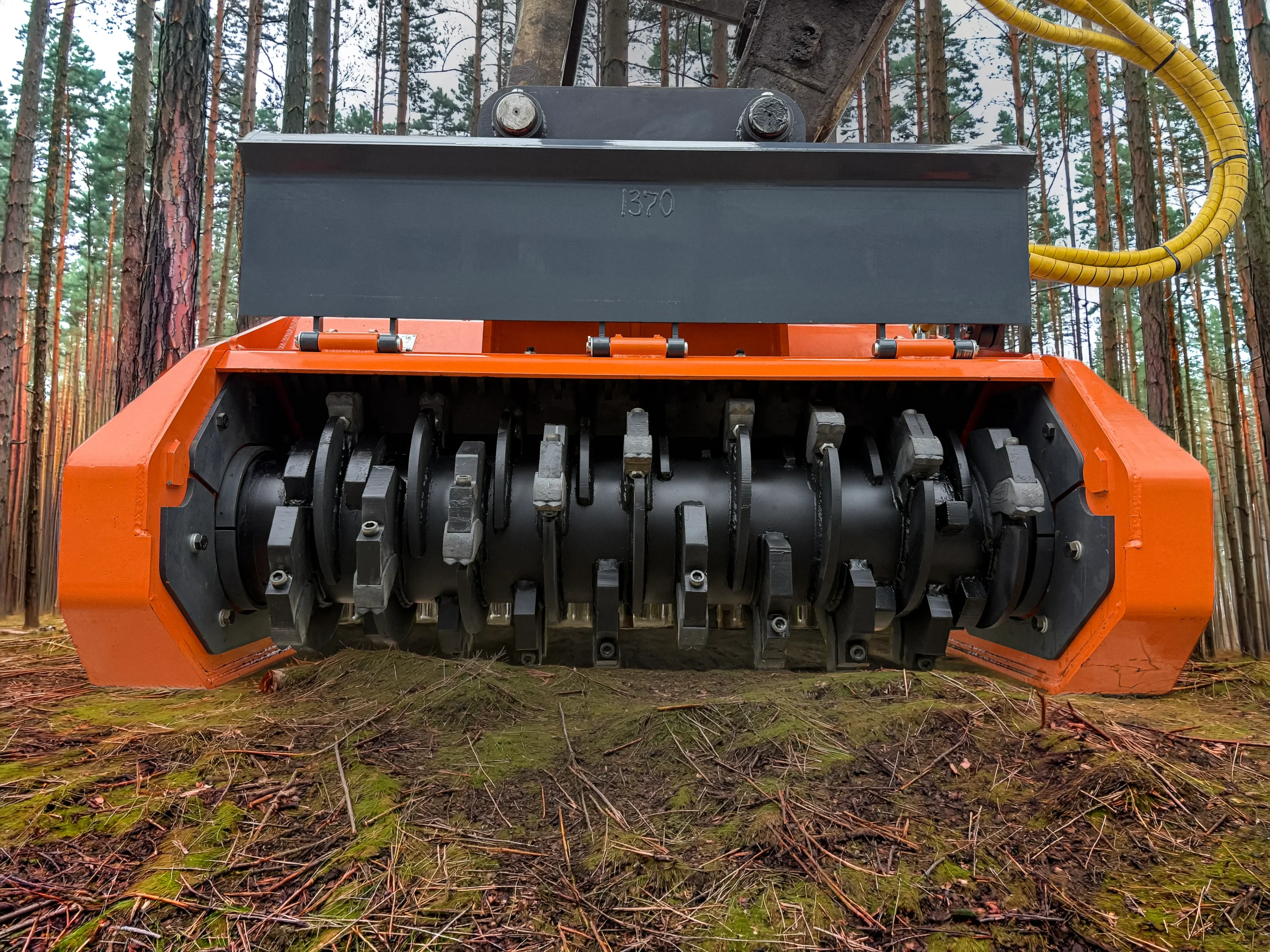 Мульчер для экскаватора UM-Forest, тяжёлая серия – ротор 505 мм, фронтальный вид
